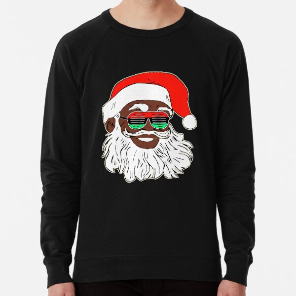 Black santa sweatshirt on sale