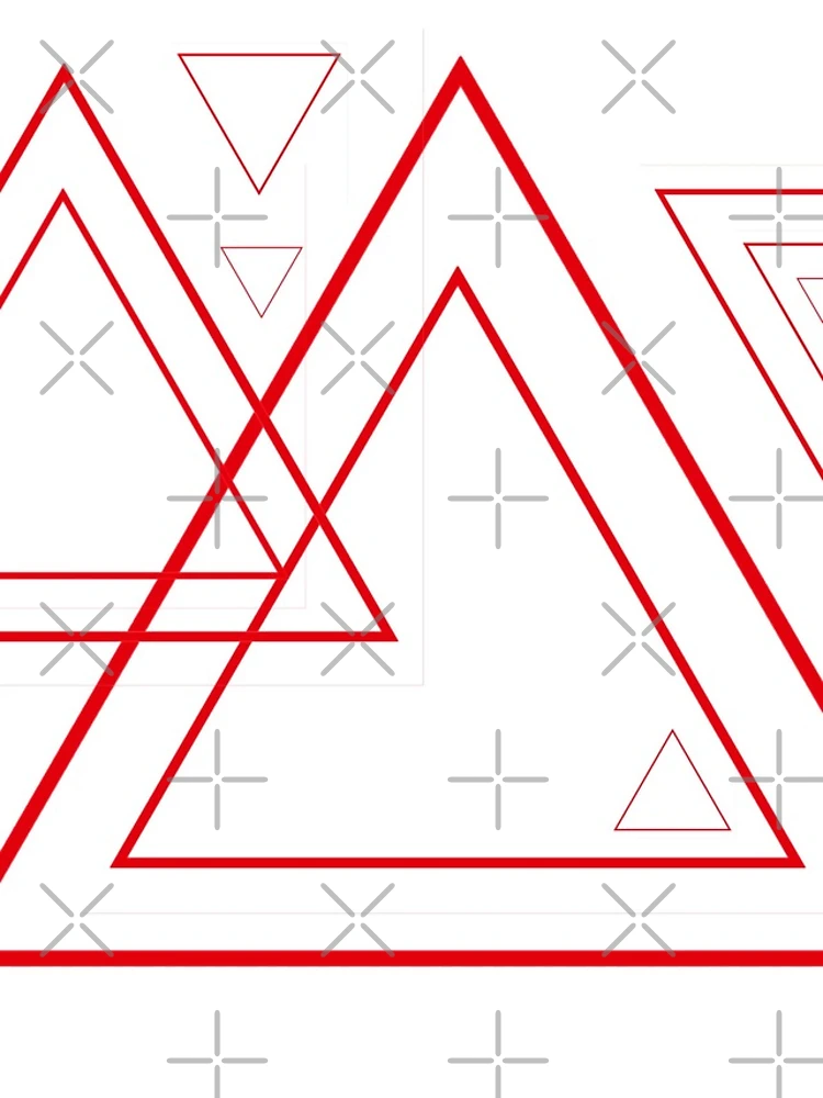 Thumbnail 4 of 4, iPhone Case, Red triangles designed and sold by RMSartZ.
