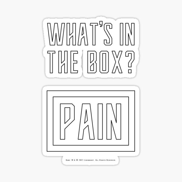 Item preview, Dune - What's In The Box? Pain (Outline) - designed and sold by Printerially.