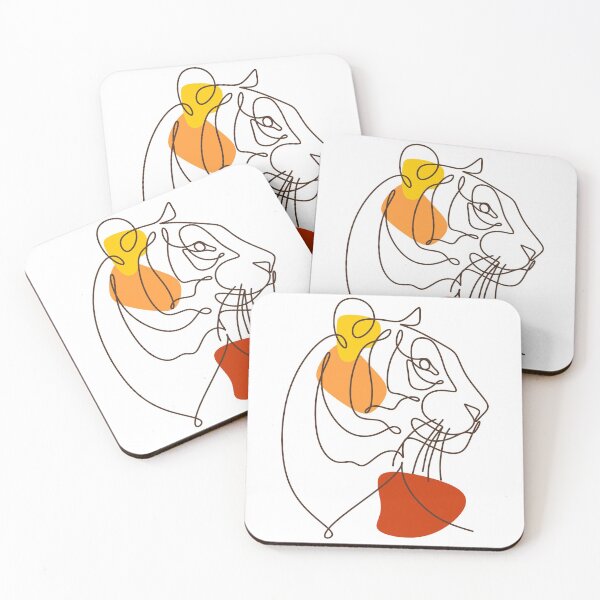 Item preview, Tiger line minimal elegant drawing. Year of Tiger Happy chinese new year. designed and sold by OneLinePrint.