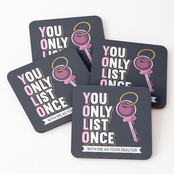 Item preview, You Only List Once Realtor Brag designed and sold by Bricke.
