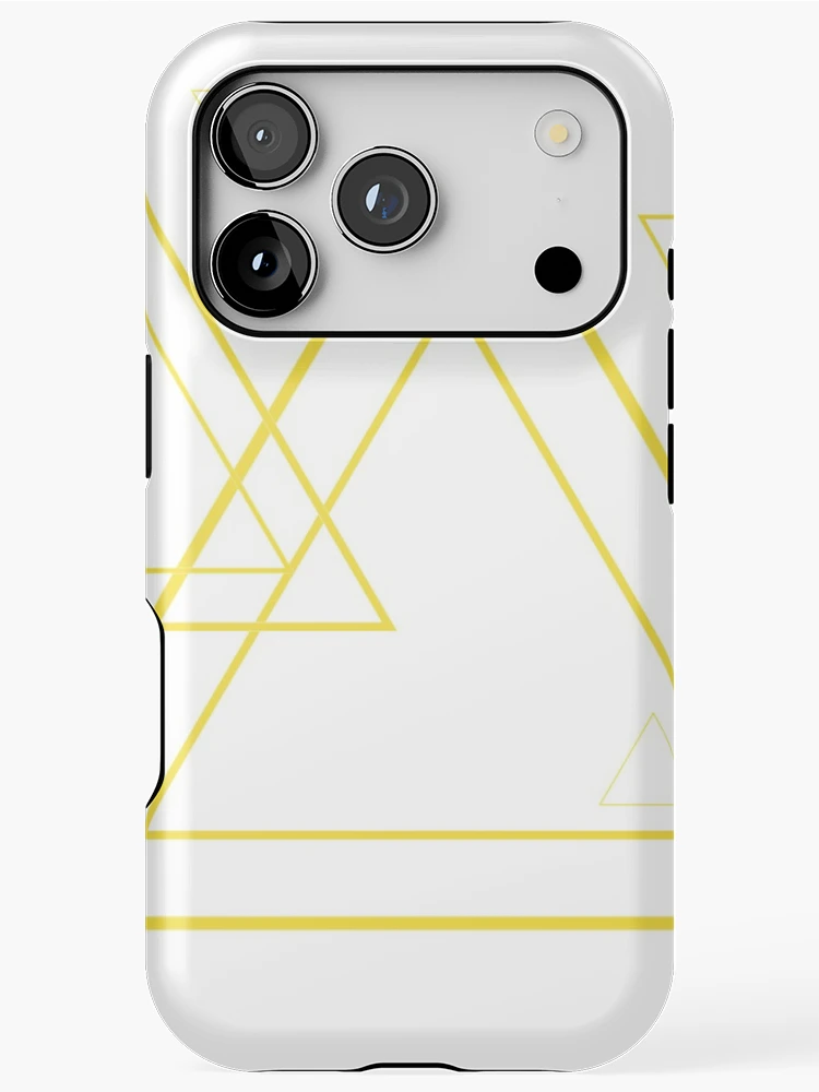 Thumbnail 1 of 4, iPhone Case, Yellow triangles designed and sold by RMSartZ.