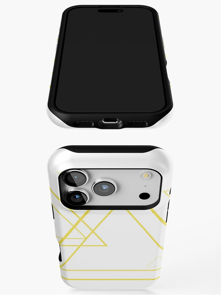 Thumbnail 3 of 4, iPhone Case, Yellow triangles designed and sold by RMSartZ.