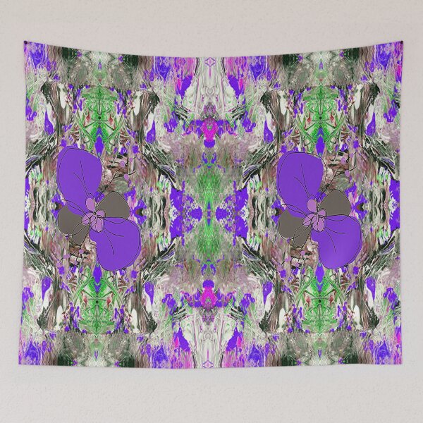 Item preview,  Abstract Flower on Psychedelic Seamless Pattern, 4, Graphic Psychedelic Abstract Art, Inspired by Nature-floral abstract art, Graphic Psychedelic Abstract Art, Inspired by Nature-floral abstract art designed and sold by Adri Barnard.