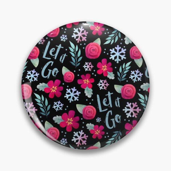 Item preview, Let It Go Winter Snowflake Floral designed and sold by KrisInStitches.