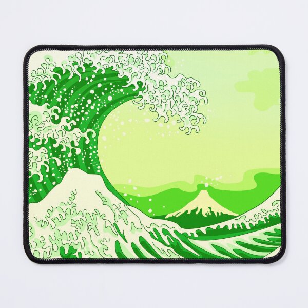 Item preview, Neon Green Great Wave designed and sold by XOOXOO.
