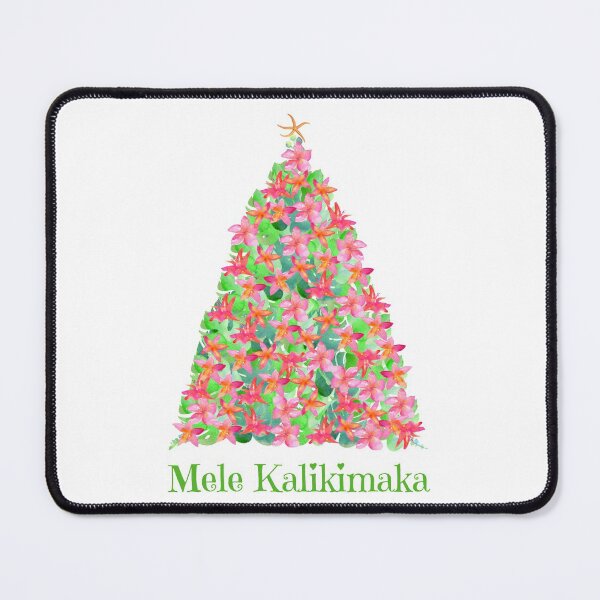 Item preview, Mele Kalikimaka Tropical Hawaiian Christmas Tree Watercolour Illustration designed and sold by TheLomiLoveBus.