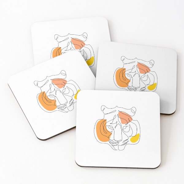 Item preview, Tiger face line drawing designed and sold by OneLinePrint.