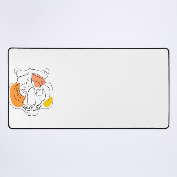 Item preview, Tiger face line drawing designed and sold by OneLinePrint.