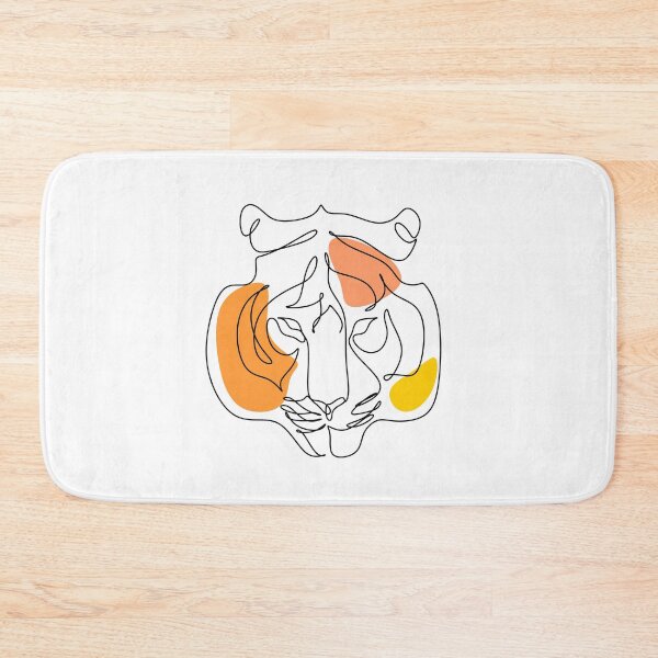 Item preview, Tiger face line drawing designed and sold by OneLinePrint.