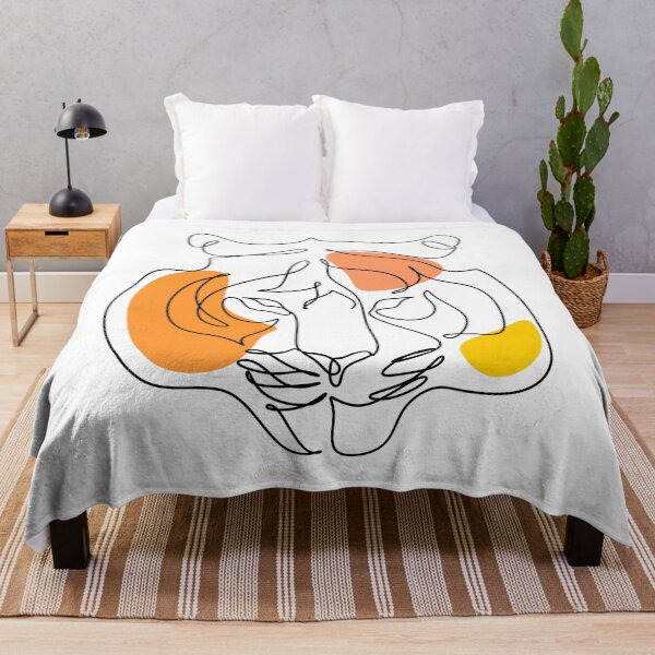 Item preview, Tiger face line drawing designed and sold by OneLinePrint.