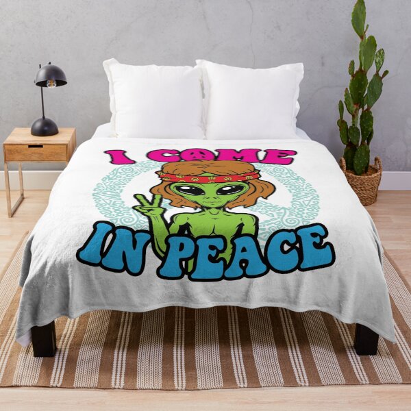 Item preview, Hippie Alien I Come in Peace designed and sold by jaygo.