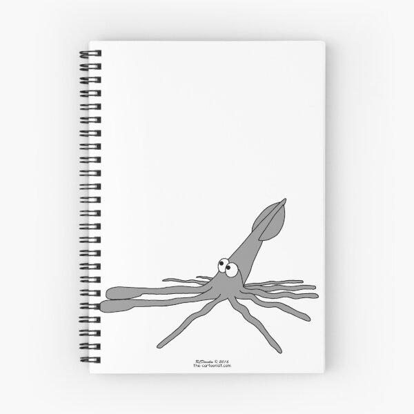 Item preview, Cartoon Squid designed and sold by Out to Lunch Cartoons and More.