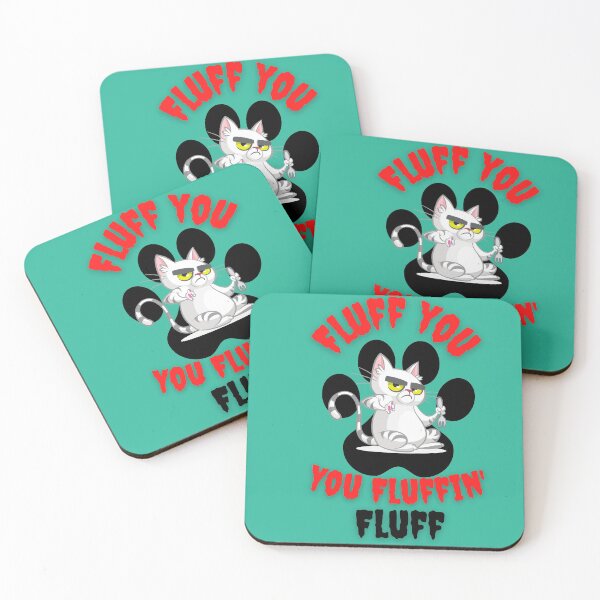 Item preview, Fluff you fluffing fluff funny cat graphic art designed and sold by Tshepomuza.