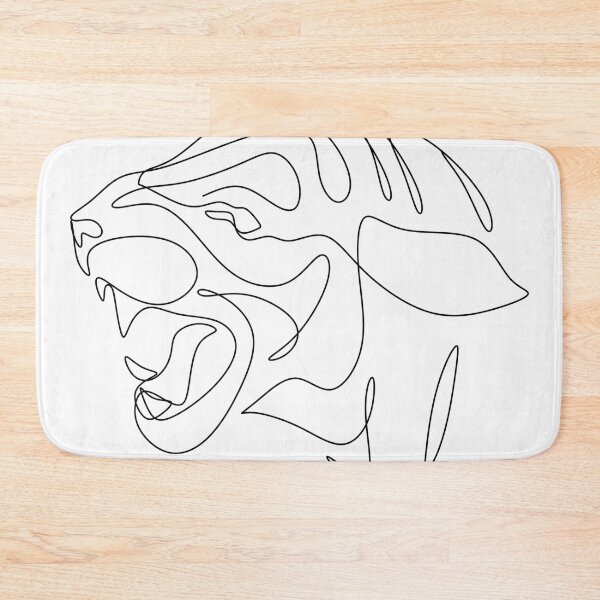 Item preview, Tiger line minimal elegant drawing. One Line Tiger. Year of Tiger Happy chinese new year. designed and sold by OneLinePrint.