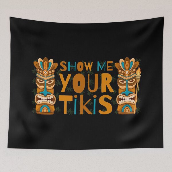 Item preview, Show me your tikis - Paradise and good vibes designed and sold by For the love of Pixels.