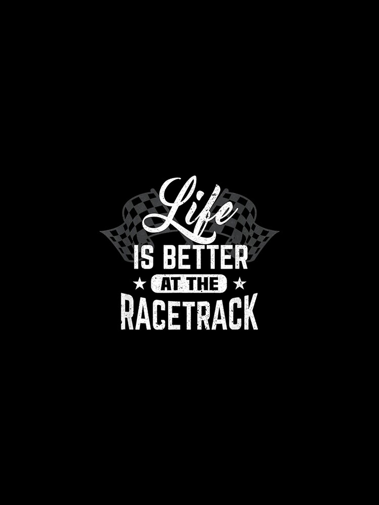 Thumbnail 5 of 5, A-Line Dress, Life Better Racetrack For Racer Car Racing designed and sold by caral8.