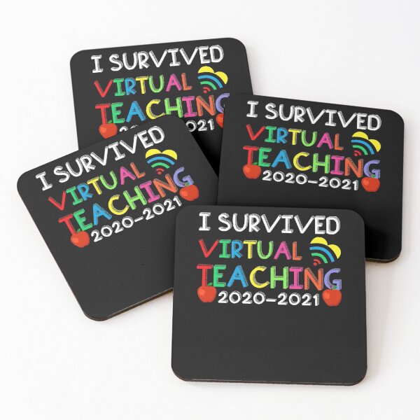 Item preview, I Survived Virtual Teaching Teacher T Shirt, Funny Teacher Life Shirt Gift for Kindergarten Teacher, Teach Love Inspire Shirt designed and sold by VibesTraining.