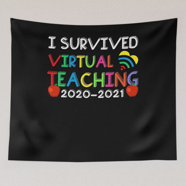 Item preview, I Survived Virtual Teaching Teacher T Shirt, Funny Teacher Life Shirt Gift for Kindergarten Teacher, Teach Love Inspire Shirt designed and sold by VibesTraining.