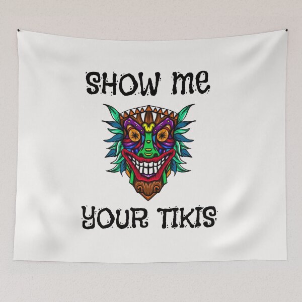 Item preview, Show Me Your Tikis Funny Angry Tiki Hawaiian T-Shirt designed and sold by Unique styl  DeSigNe.