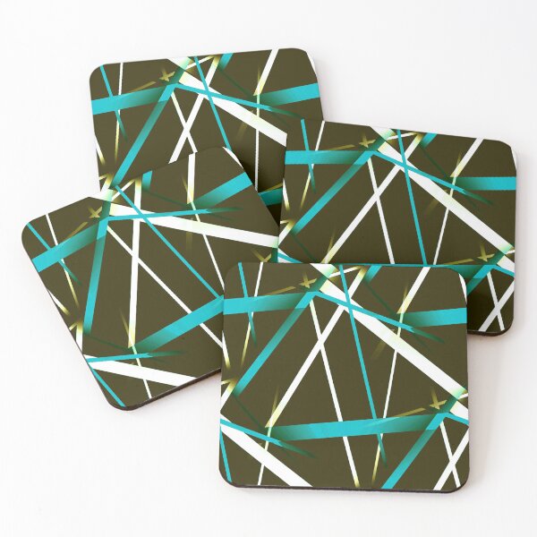 Item preview, Seamless Blue and White Strips Pattern On Brown Black Background designed and sold by taiche.