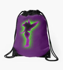 Tinkerbell Silhouette Drawstring Bag