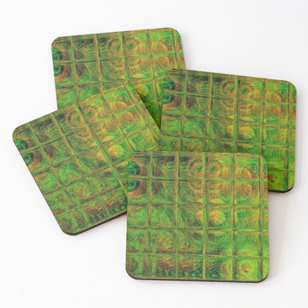 Item preview, Geometric Fibres Texture Electric Green designed and sold by jpseller.