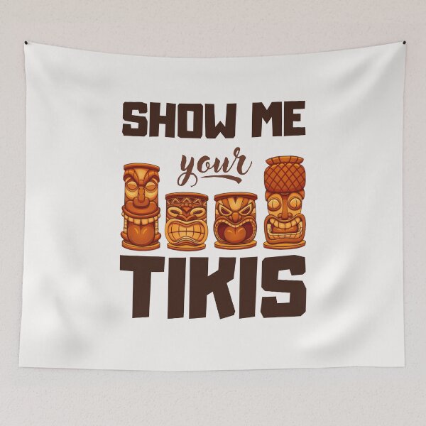 Item preview, Show Me Your Tikis Funny Angry Tiki Hawaiian T-Shirt designed and sold by Unique styl  DeSigNe.