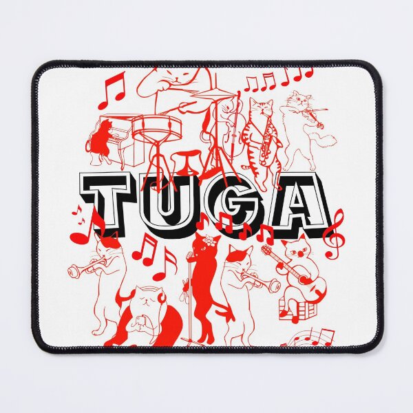 Item preview, Funny Music Cats - White designed and sold by TugaMerch.