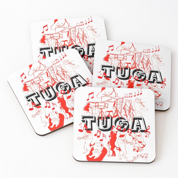Item preview, Funny Music Cats - White designed and sold by TugaMerch.