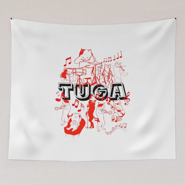 Item preview, Funny Music Cats - White designed and sold by TugaMerch.
