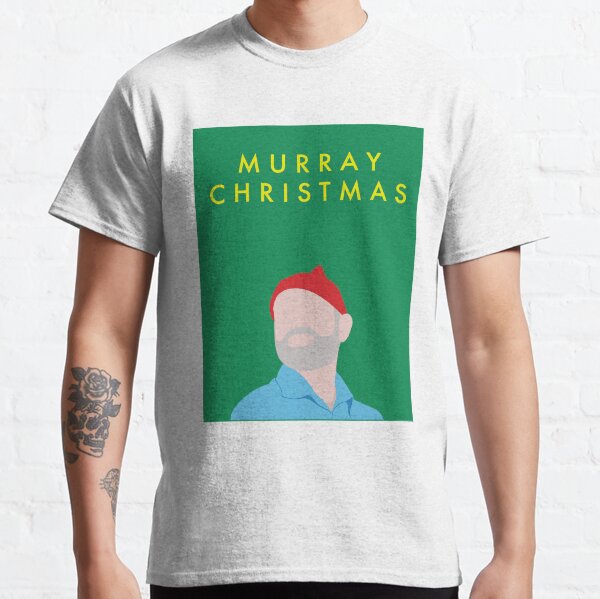 Murray Christmas Card with Bill Murray in The Life Aquatic with Steve Zissou Classic T-Shirt