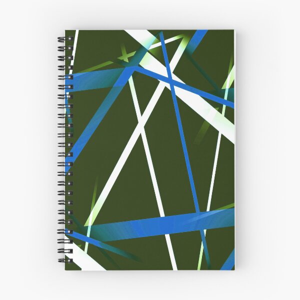 Item preview, Seamless Blue and White Strips Pattern On Green Black Background designed and sold by taiche.