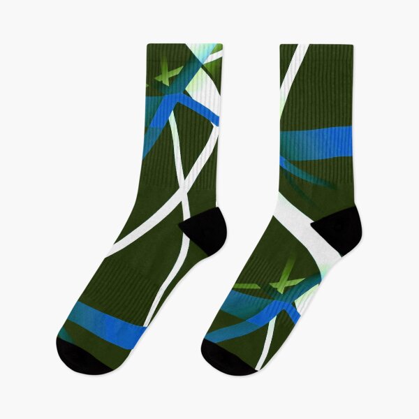 Item preview, Seamless Blue and White Strips Pattern On Green Black Background designed and sold by taiche.