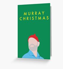 Murray Christmas Card with Bill Murray in The Life Aquatic with Steve Zissou Greeting Card