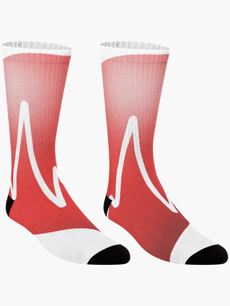 Thumbnail 3 of 5, Socks, Heart Beat designed and sold by RMSartZ.