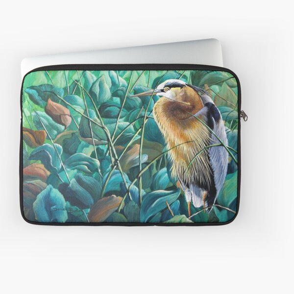 "Noon Siesta-Great Blue Heron" Laptop Sleeve
