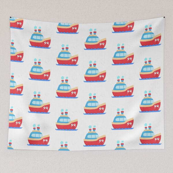 Item preview, Kids Steam Ship Boys Girls Boat Vessel designed and sold by samshirts.