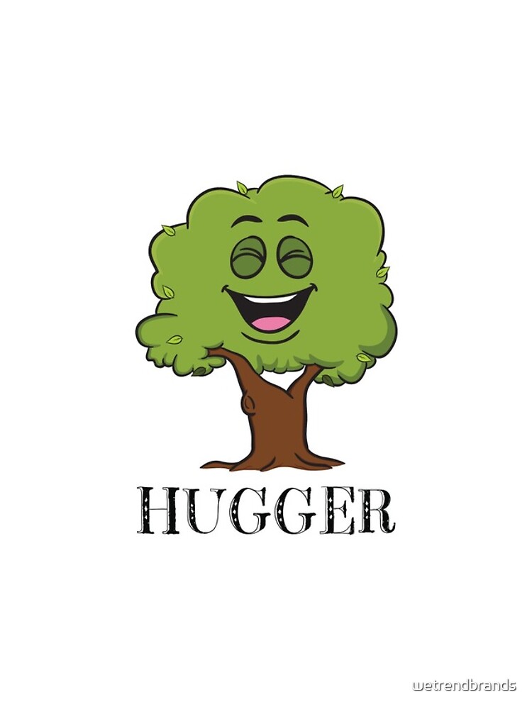 "Tree Hugger Happy Tree Emoji Environmentalist TShirt V 2" iPhone Case