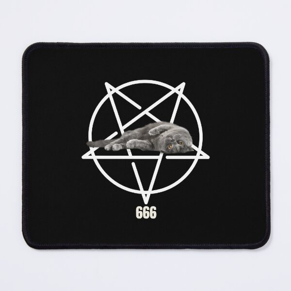 Item preview, Satanic lounging cat designed and sold by newtree.