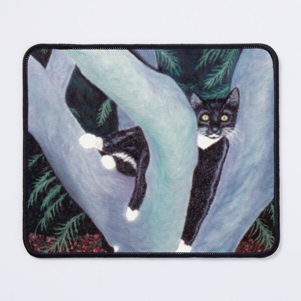 Item preview, Tuxedo Cat In Tree designed and sold by KarenZuk.