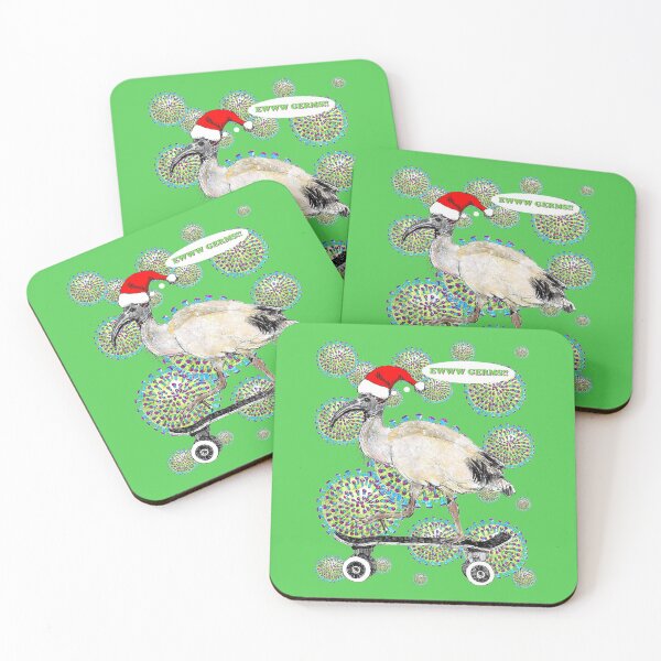 Item preview, Christmas Skateboarding Ibis - Bin chicken, ewww Germs! designed and sold by LunaticPainter.