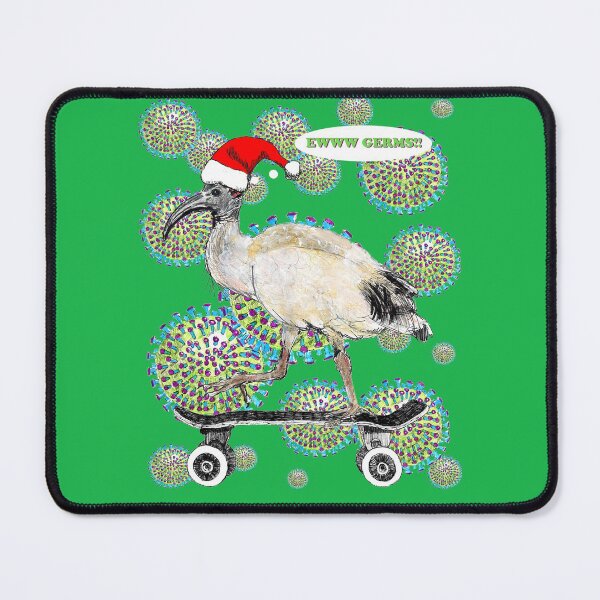 Item preview, Christmas Skateboarding Ibis - Bin chicken, ewww Germs! designed and sold by LunaticPainter.