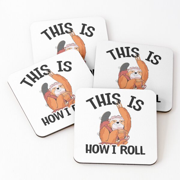 Item preview, This Is How I Roll Sloth Skating Funny Skateboard designed and sold by Stronzi.