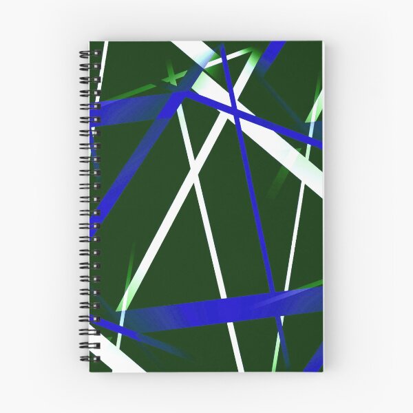 Item preview, Seamless Dark Blue and White Strips Pattern On Green Black Background designed and sold by taiche.
