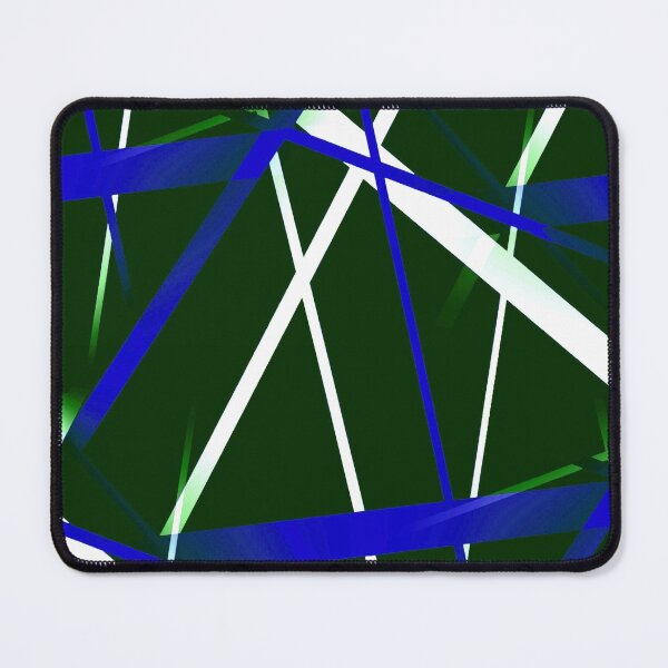 Item preview, Seamless Dark Blue and White Strips Pattern On Green Black Background designed and sold by taiche.