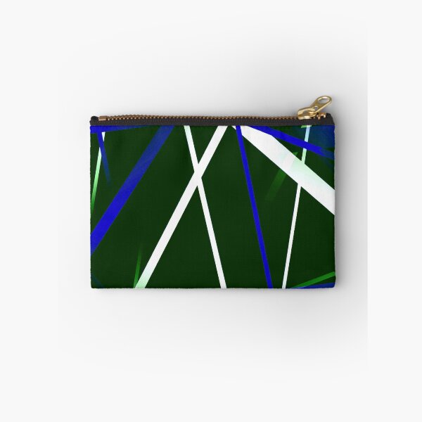 Item preview, Seamless Dark Blue and White Strips Pattern On Green Black Background designed and sold by taiche.