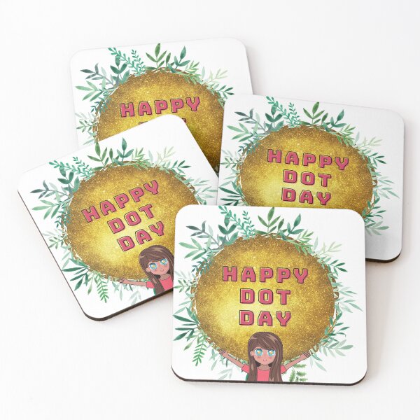 Item preview, Happy Dot Day Anime Girl with Nature Gold designed and sold by UPSTORE-RB.