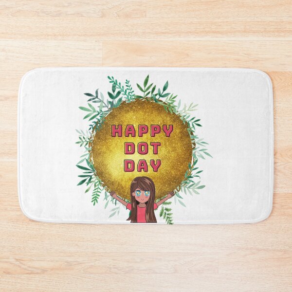 Item preview, Happy Dot Day Anime Girl with Nature Gold designed and sold by UPSTORE-RB.