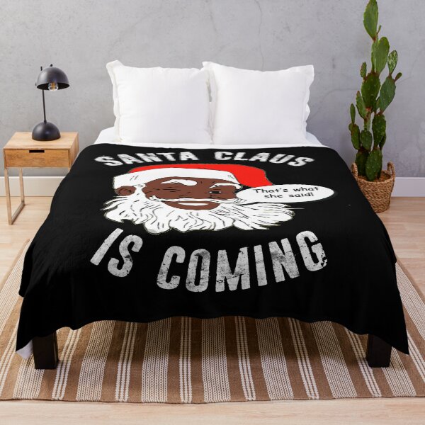 Item preview, Santa's Coming That's What She Said Funny Christmas Black Santa Claus designed and sold by funnytshirtemp.